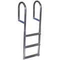 Dock Edge Welded Aluminum Fixed Wide Step Ladder, 5-Step DE2045F